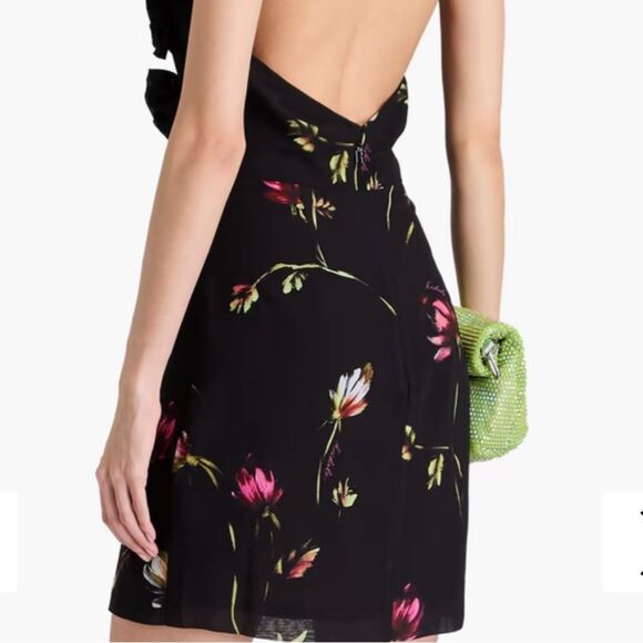 Rotate Birger Christensen Open-back floral-print chiffon halterneck - Picture 5 of 5